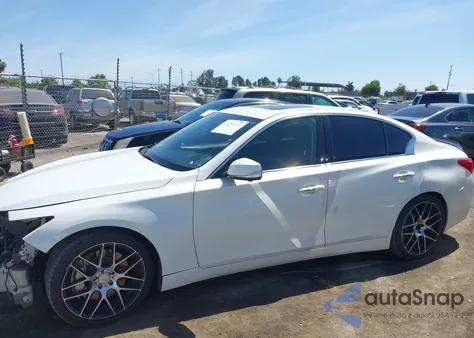 2014 Infiniti Q50 Hybrid Sport from USA, damaged, VIN JN1AV7AP3EM690226